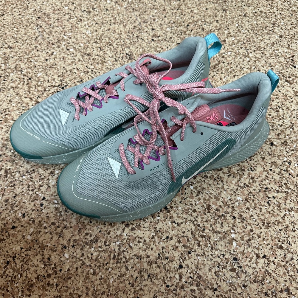 Nike running juniper trail 3 sneakers in light green